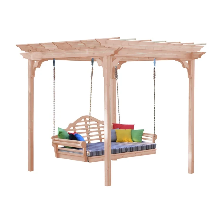 8 ft. W x 6 ft. D Solid Wood Pergola