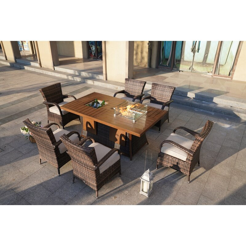 Arrika 6 - Person Outdoor Seating Group with Cushions