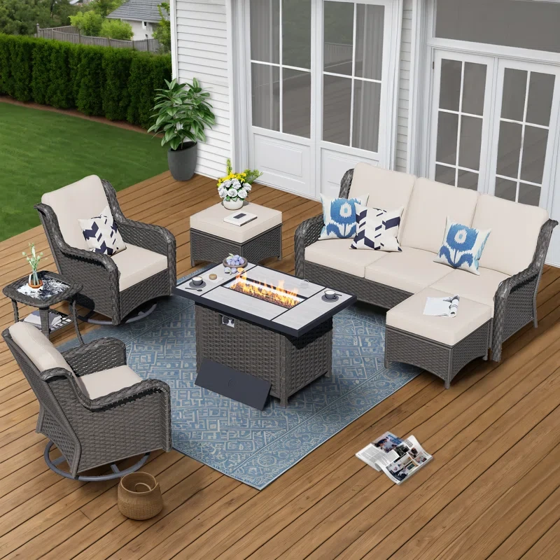 Tommy 5 - Person Outdoor Seating Group with Cushions