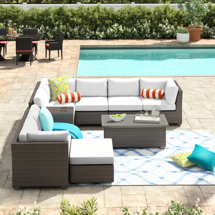 Anastase 7 - Person Outdoor Seating Group with Cushions