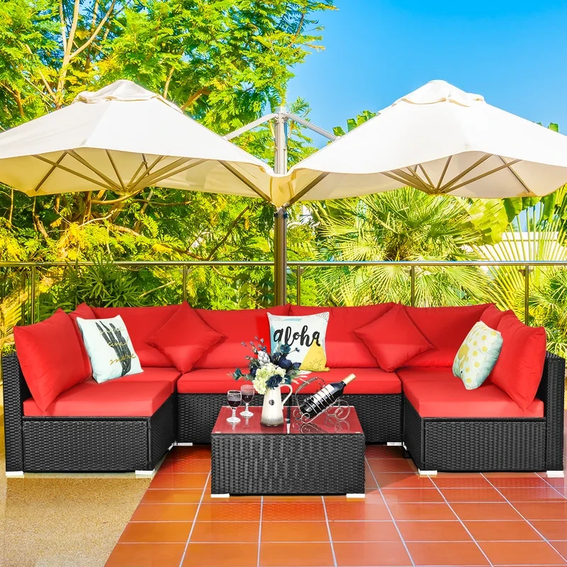 Finnbar 6 - Person Outdoor Seating Group with Cushions