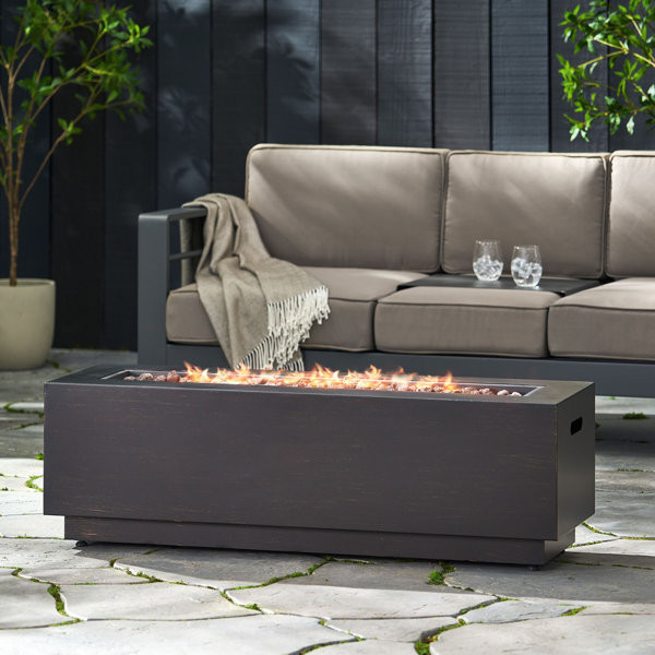 Almarina 15'' H x 15'' W Propane Outdoor Fire Pit Table