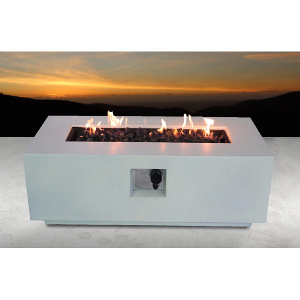 Abigale Concrete Propane/Natural Gas Fire Pit Table