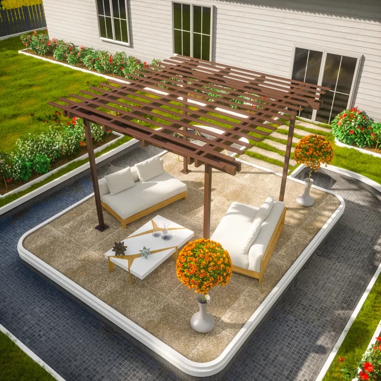 1.5 ft. W x 1 ft. D Aluminum Pergola