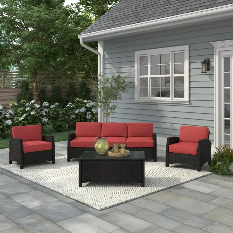 Ambria 5 - Person Outdoor Seating Group with Cushions