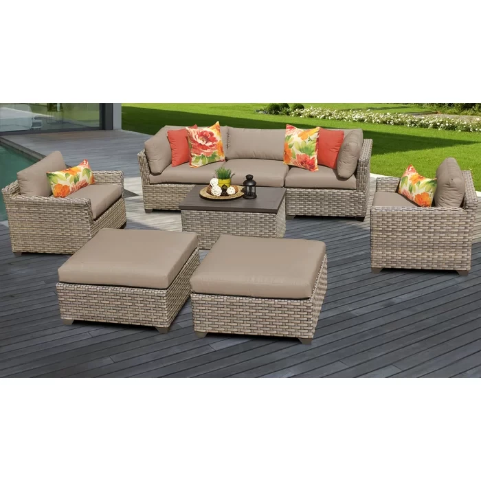 Anupras 8 Piece Seating Group with Cushions