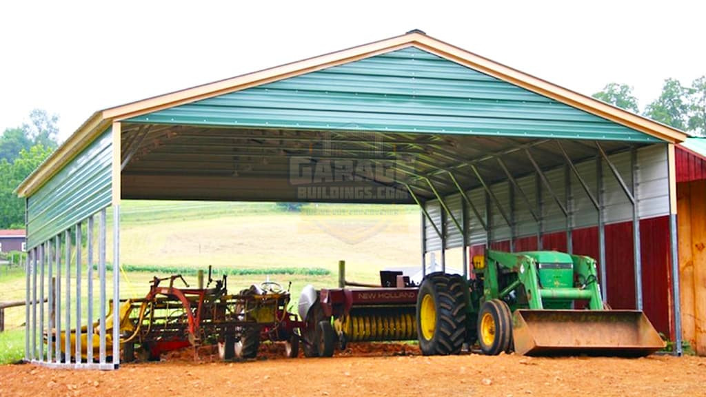 Metal Garage 30'x36' Vertical Roof Metal Carport