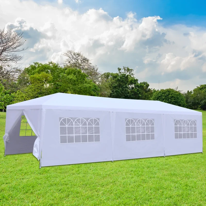 10 Ft. W x 29.5 Ft. D Steel Party Tent