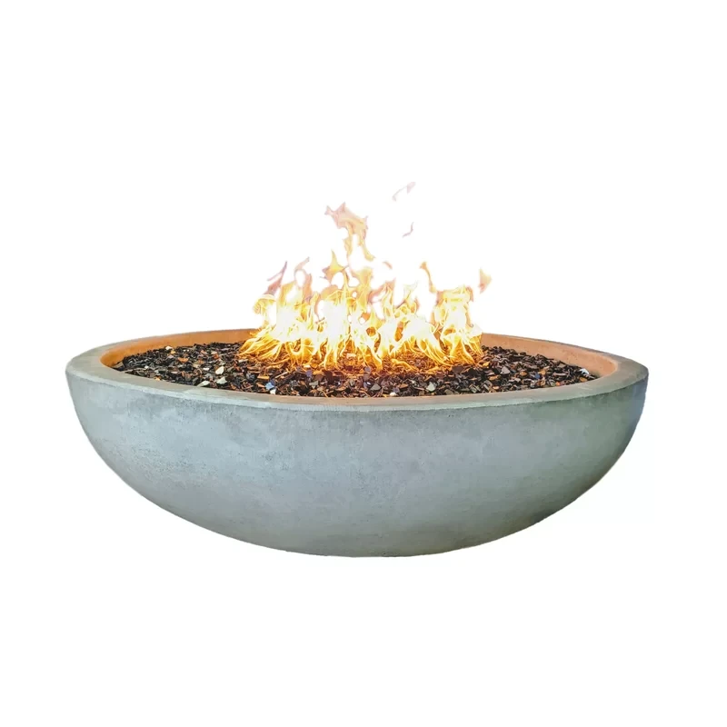 Azemina 48" Solid Concrete Gas Fire Pit