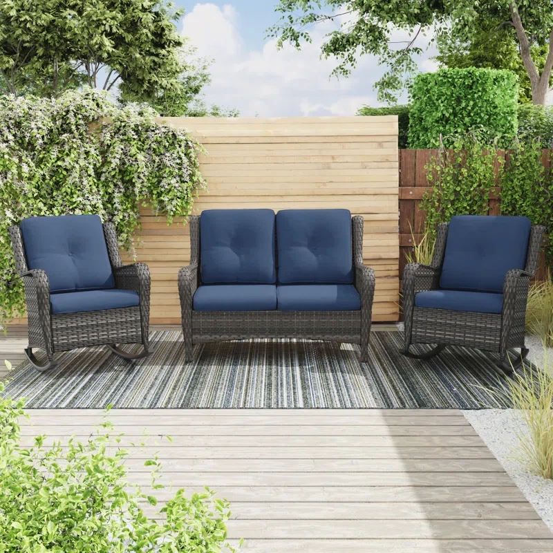 Sumuka 4 - Person Outdoor Seating Group with Cushions