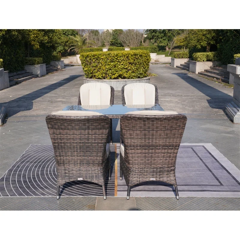 Algird 4 - Person Outdoor Seating Group with Cushions