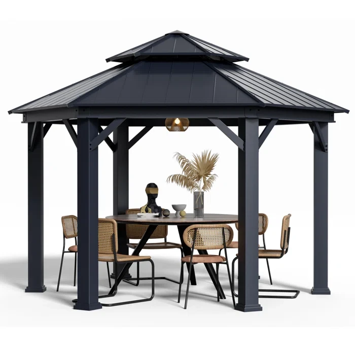 15 Ft. W x 15 Ft. D Aluminum Patio Gazebo