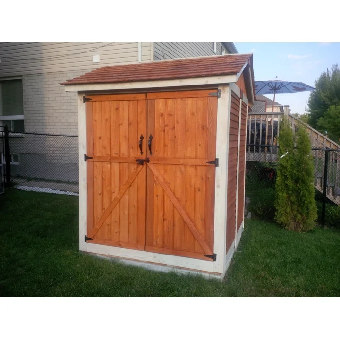 6 ft. W x 6 ft. D Maximizer Cedar Wood Storage Shed