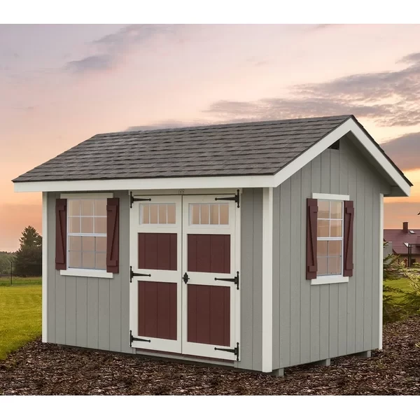 Heritage 8 ft. W x 12 ft. D Wooden Storage Shed