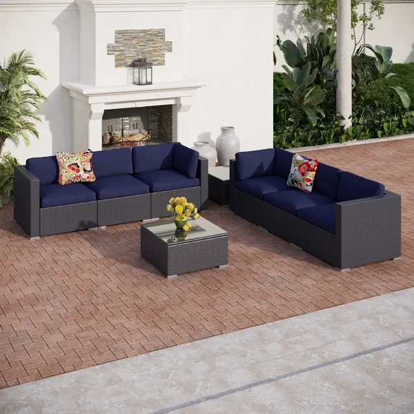 Alyah 6 - Person Outdoor Seating Group with Cushions