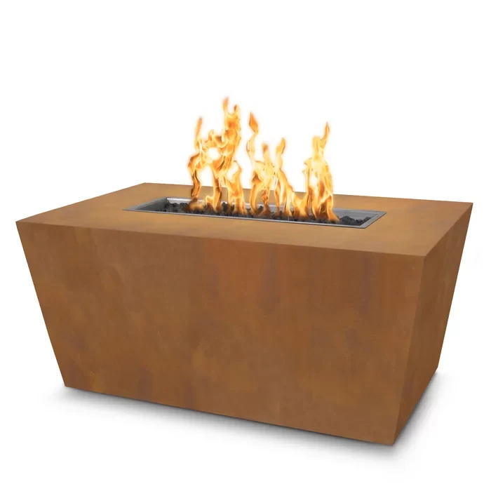 Mesa Electronic Ignition Copper/Stainless Steel Propane/Natural Gas Fire Pit  24" H x 72" W x 24" D