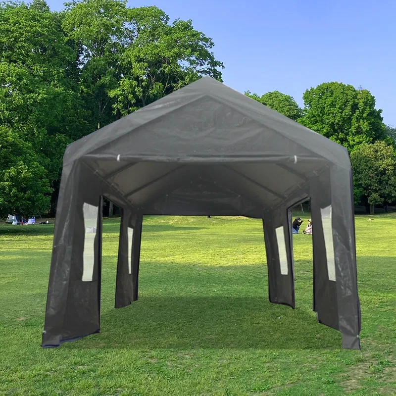 12 Ft. W x 20 Ft. D Iron Storage Canopy