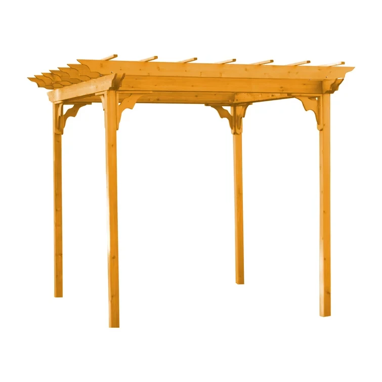 6 ft. W X 8 ft. D Solid Wood Pergola