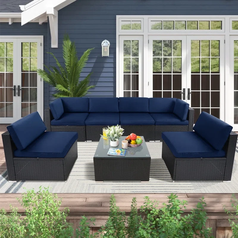 6 - Person Outdoor Seating Group with Cushions