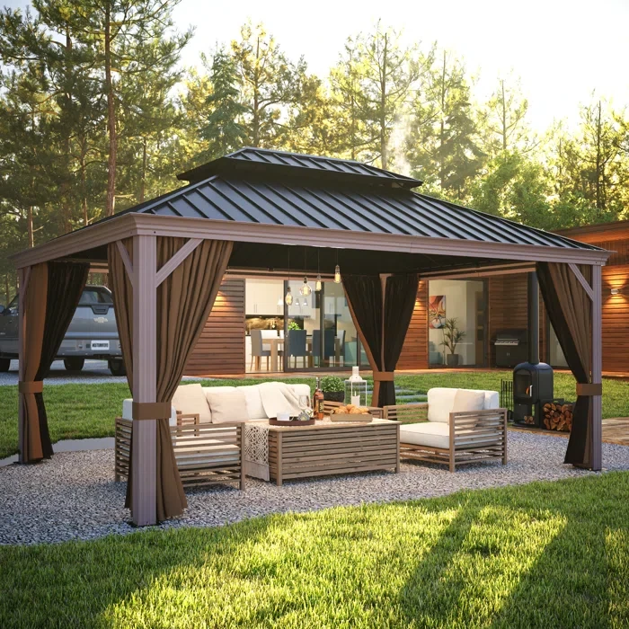 Aluminum Patio Gazebo 18 ft x 12 ft