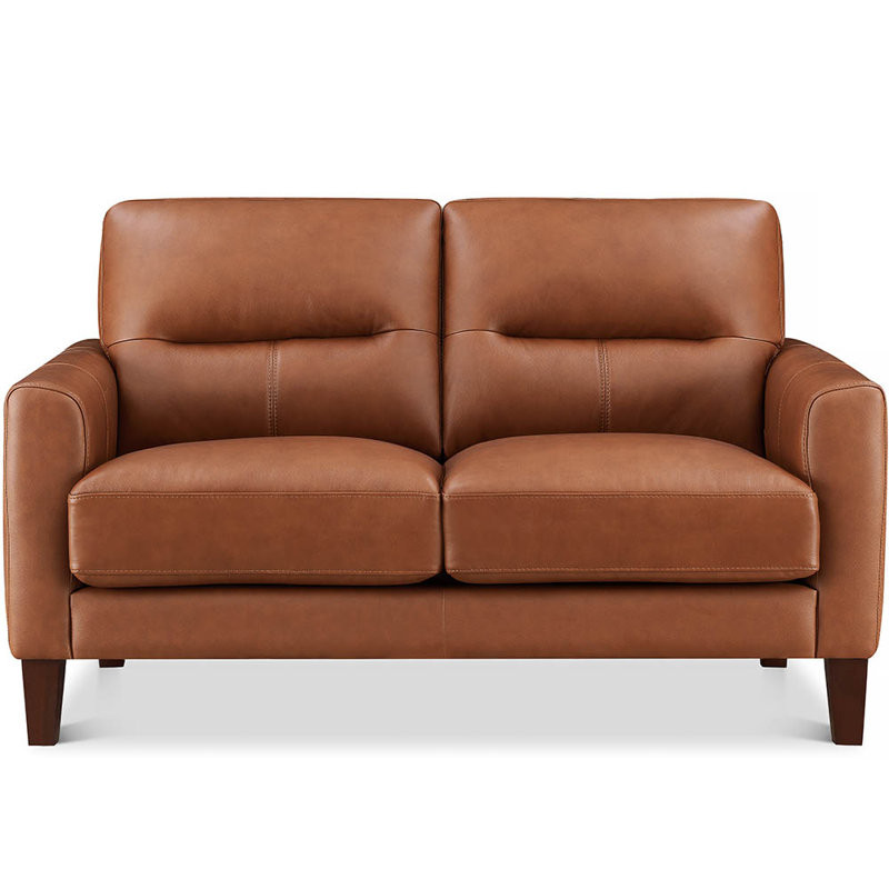 Schneider Top Grain Leather Loveseat