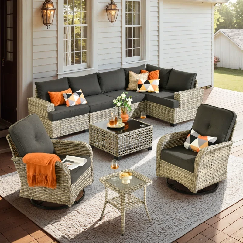 7 - Person Outdoor Seating Group With Cushions