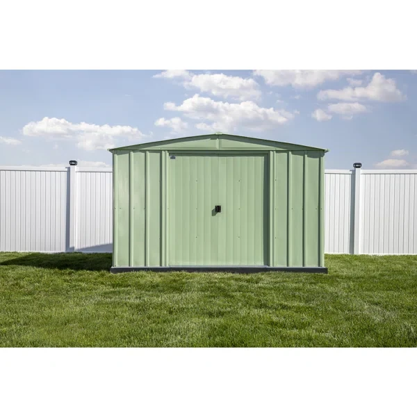 10 ft. W x 13 ft. 5 in. D Steel Vertical Storage Shed