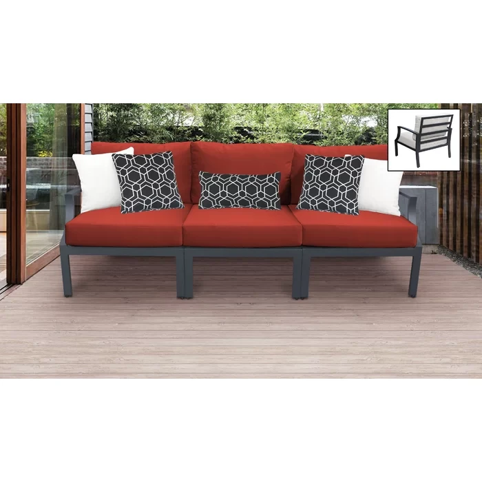 Analyssia 3 - Person Outdoor Seating Group with Cushions