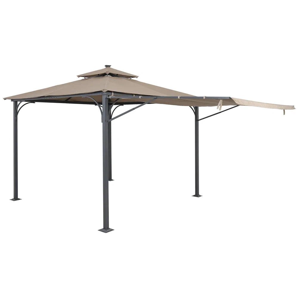 9.8 Ft. W x 9.8 Ft. D Iron Patio Gazebo