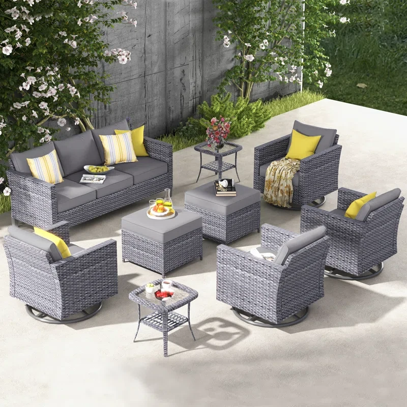 Cushion Color 7 - Person Outdoor Seating Group with Cushions