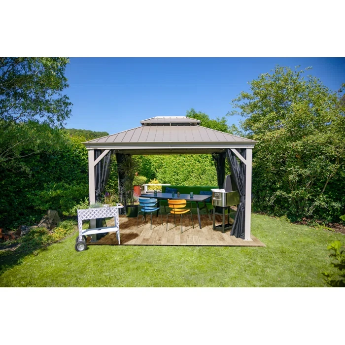 Sojag Monaco Champagne Gazebo 12 ft. x 12 ft.