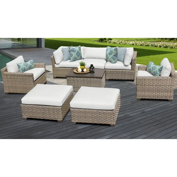 Anupras 8 Piece Seating Group with Cushions