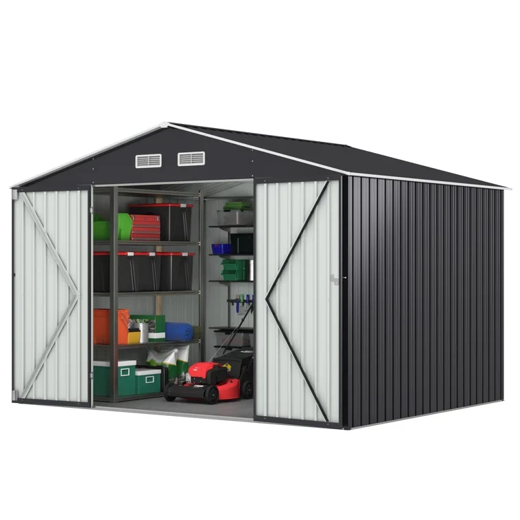 8 ft. W x 6 ft. D Metal Garage Shed