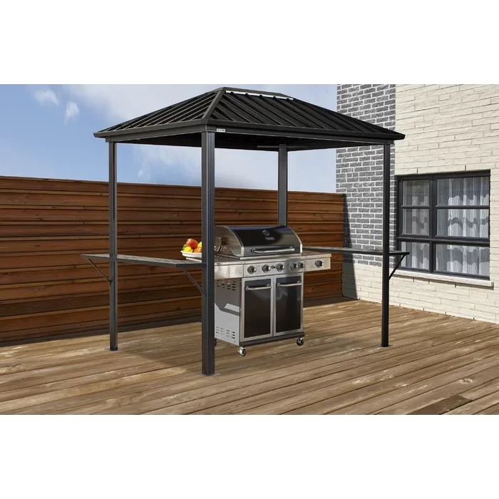 Dakota 8 Ft. W x 6 FT. D Metal Grill Gazebo