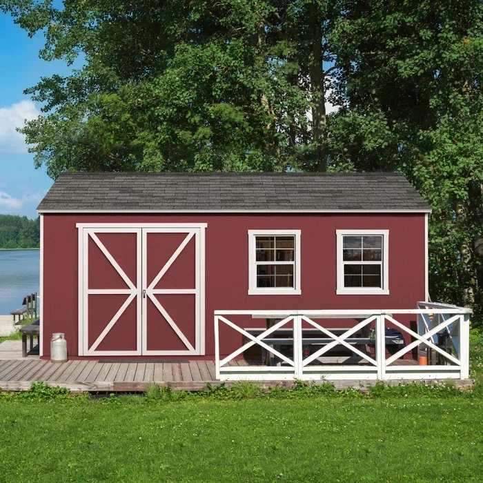 Rookwood 10 ft. W x 18 ft. D Wood Storage Shed With Floor