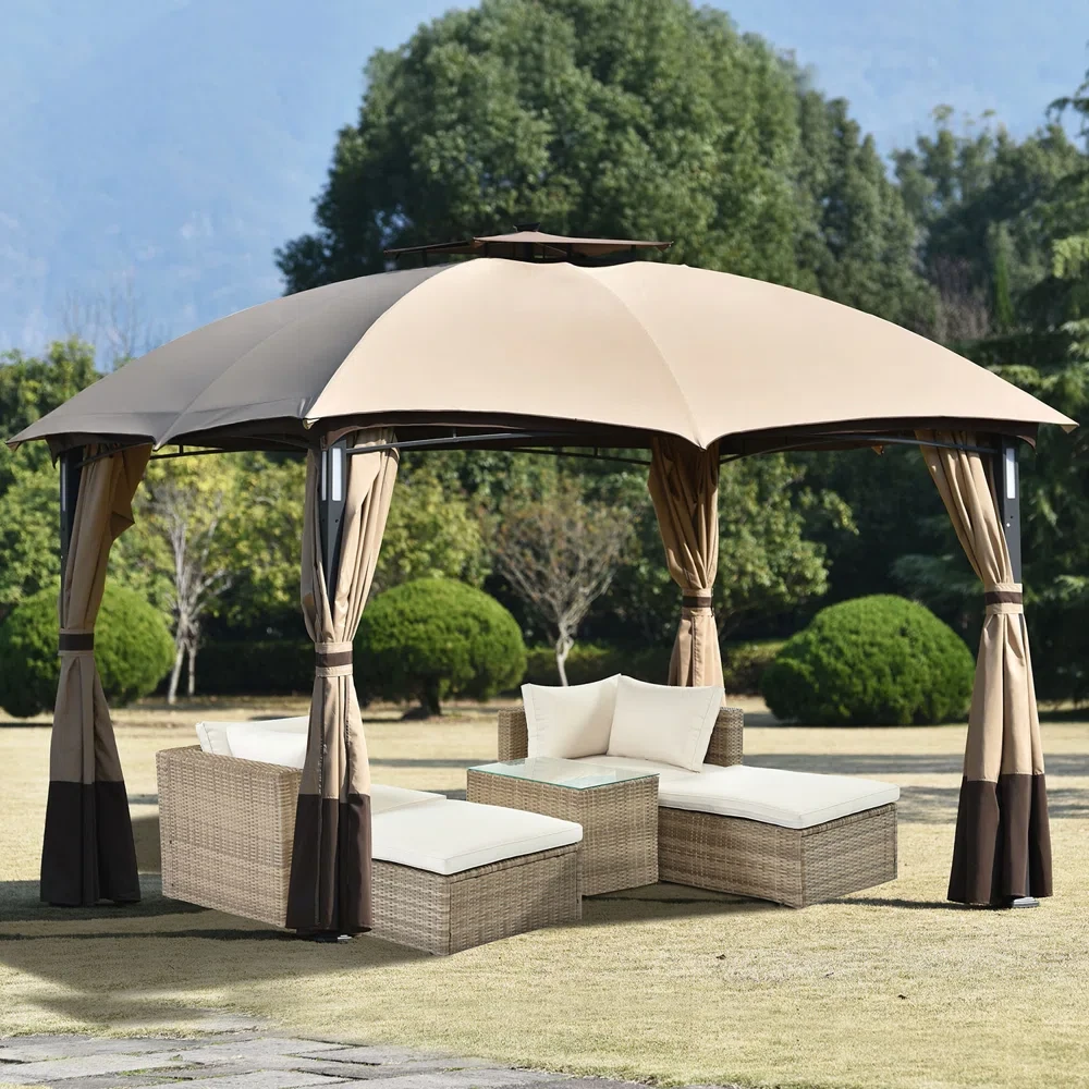 12 Ft. W x 10 Ft. D Steel Patio Gazebo