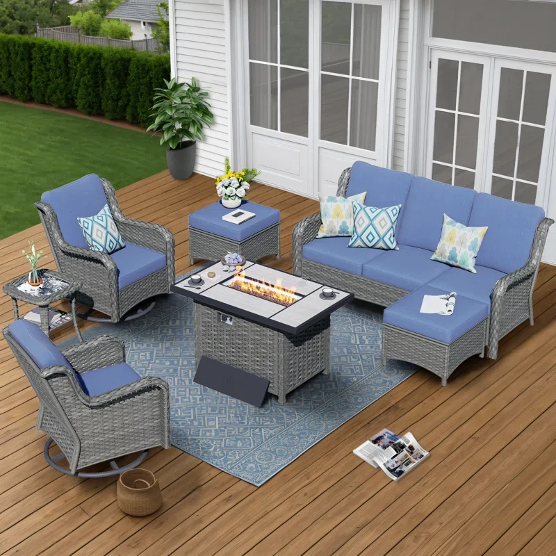 Tommy 5 - Person Outdoor Seating Group with Cushions