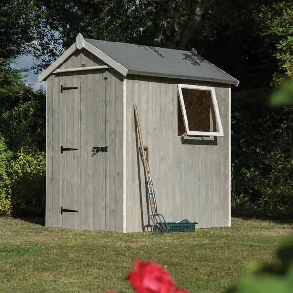 5 ft. W x 6 ft. D Solid Wood Storage Shed