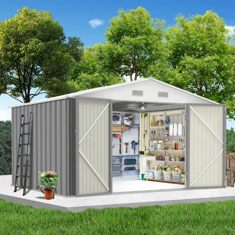 7 ft. W x 10 ft. D Metal Storage Shed