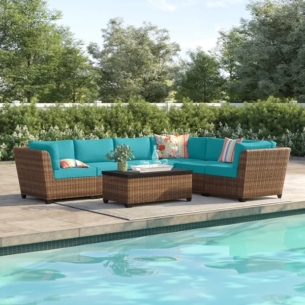 Ambroselli 5 - Person Outdoor Seating Group with Cushions