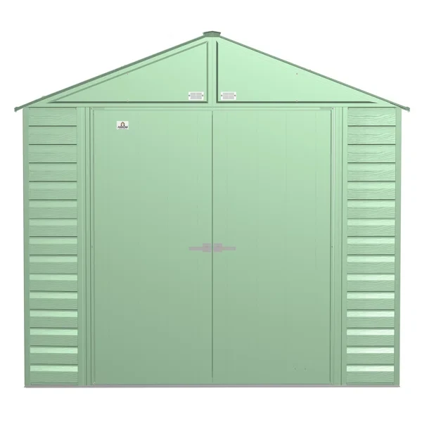 8 ft. W x 8 ft. D Galvanized Steel Storage Shed