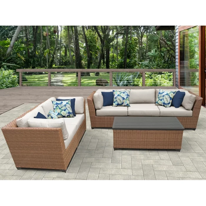 Ambroselli 5 - Person Outdoor Seating Group with Cushions