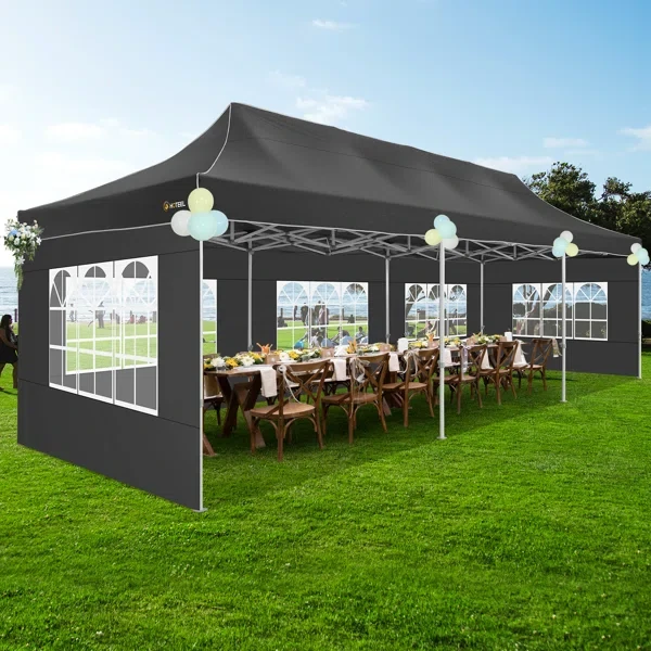 10×30 FT Pop Up Heavy Duty Party Tent with Walls Canopy Commercial Tent with Metal Frame