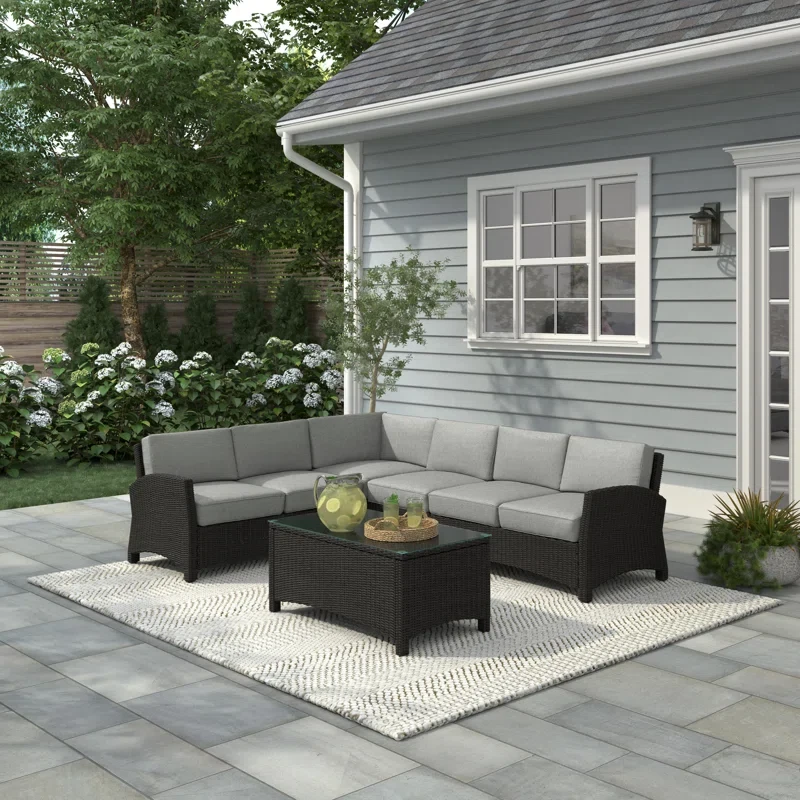 Ambria 6 - Person Outdoor Seating Group with Cushions