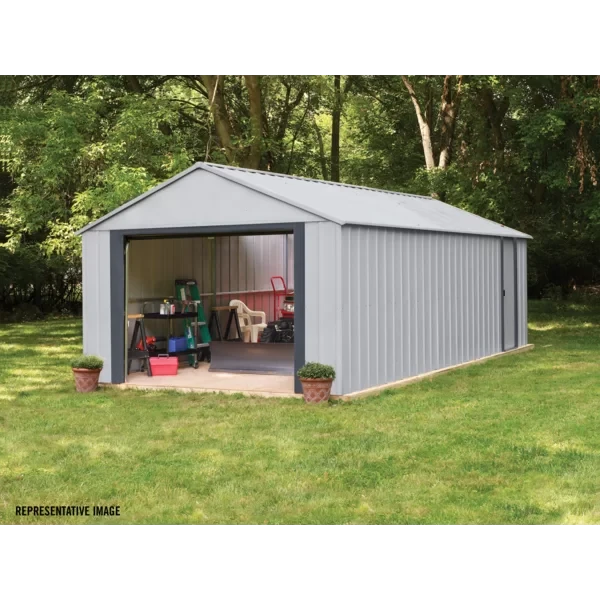 Murryhill 12 ft. W x 17 ft. D Metal Storage Shed