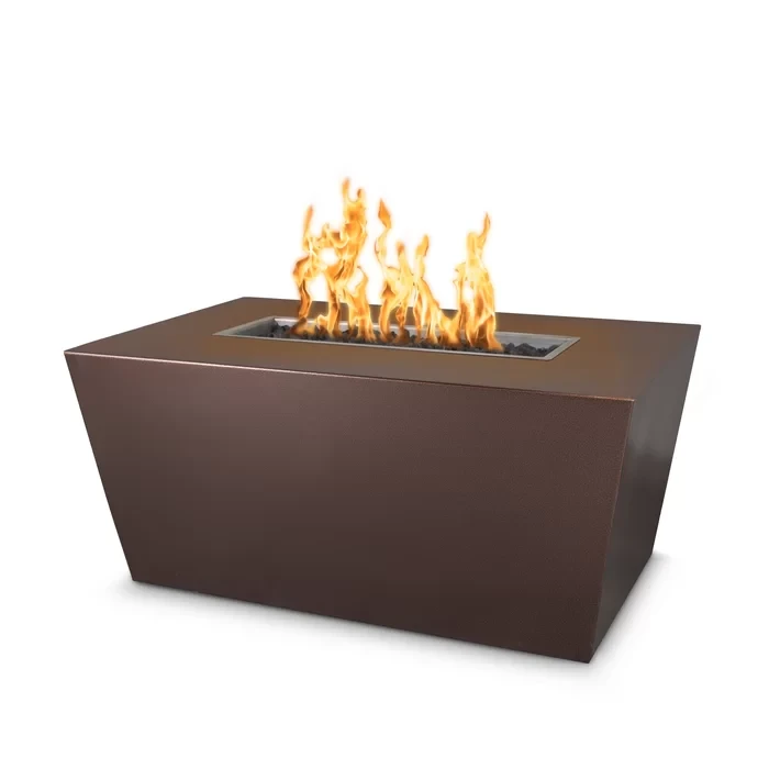 Mesa Electronic Ignition Copper/Stainless Steel Propane/Natural Gas Fire Pit  24" H x 72" W x 24" D