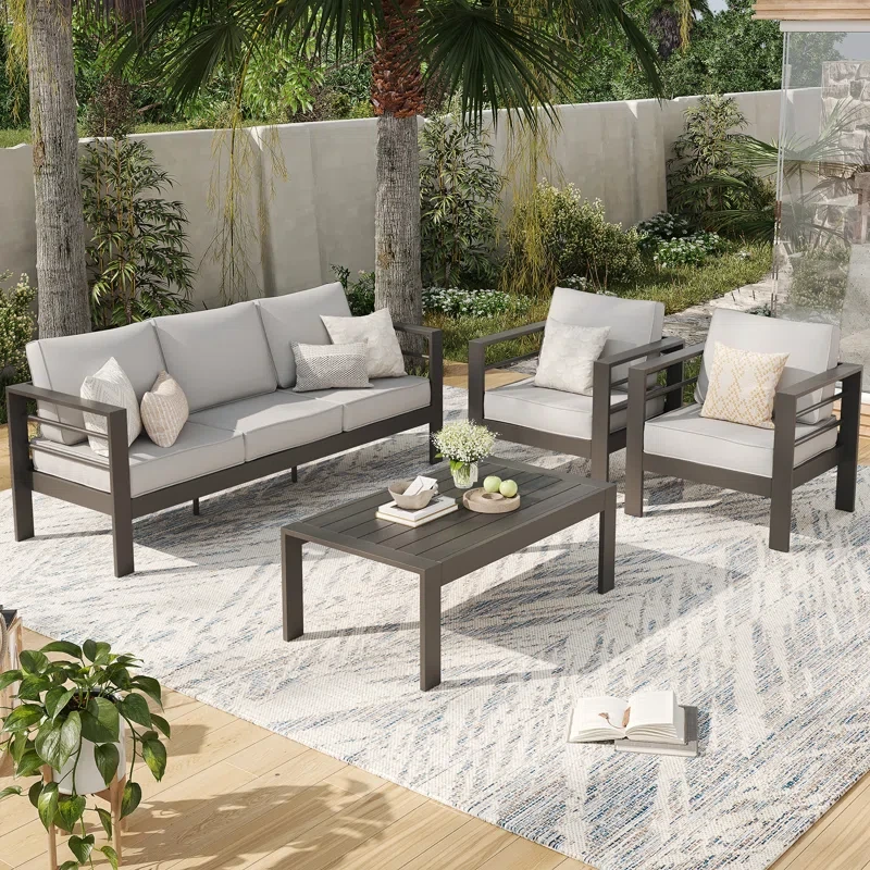 5 - Person Outdoor Seating Group with Cushions