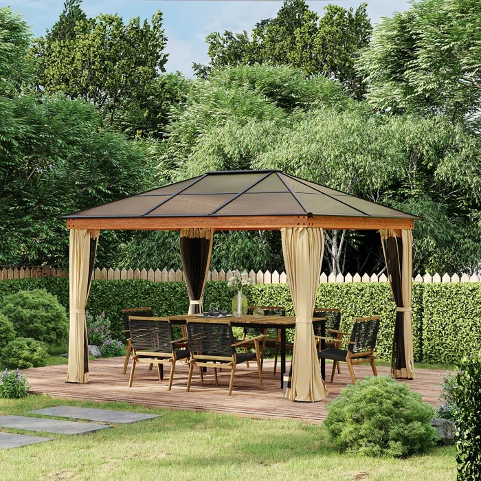 12 Ft. W x 10 Ft. D Steel Gazebo