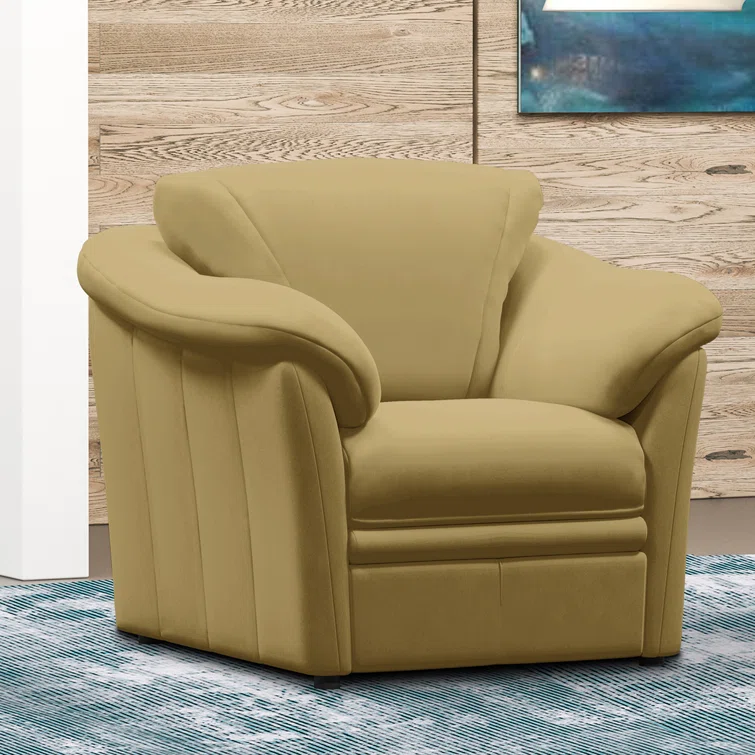 Ramdev Leather Club Chair