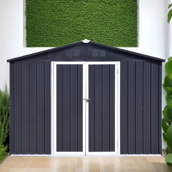 9 ft. W x 10 ft. D Metal Storage Shed